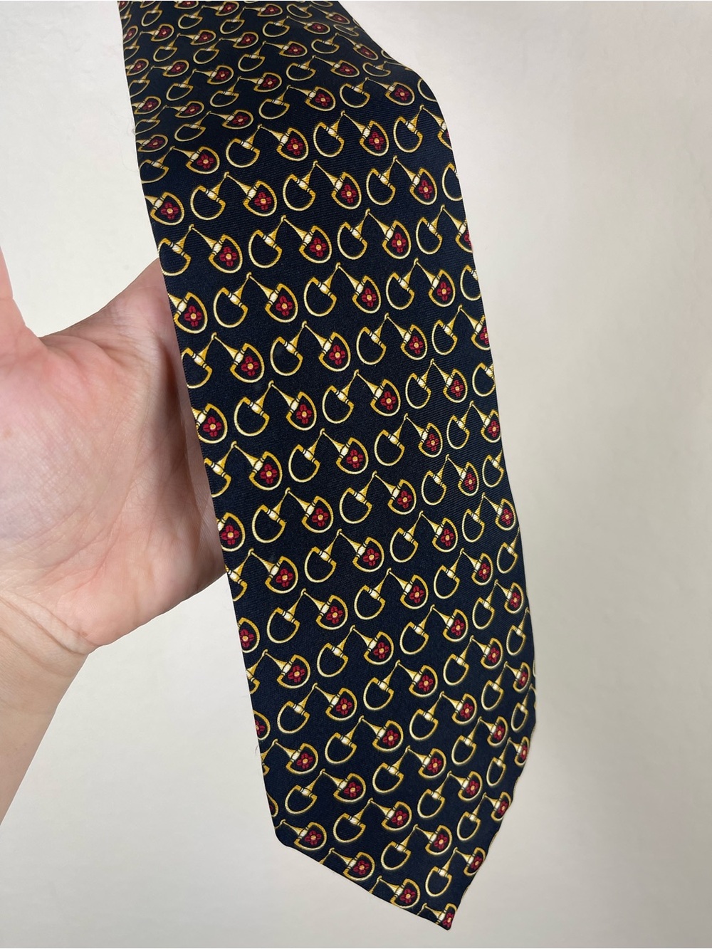 Paolo Gucci by Gucci Mens Horsebit Pattern Neck Tie